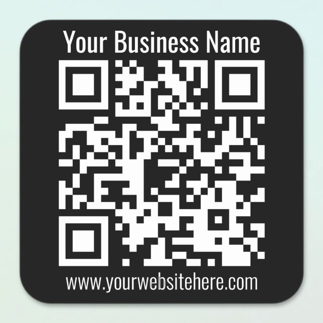 Sticker Carré CRÉER INSTANTANÉMENT UN Code QR SCANNABLE (Créateur téléchargé)