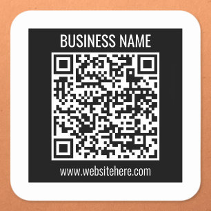 Sticker Carré Créer un code QR moderne instantanément