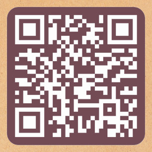 Sticker Carré Créer un code QR personnalisé pour le site Web du 