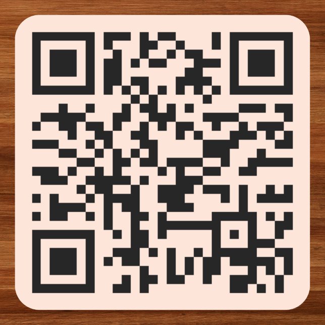 Sticker Carré Créer un code QR personnalisé Rose Gold pour l'adr (Create Rose Gold Custom QR Code Website Address Square Sticker)