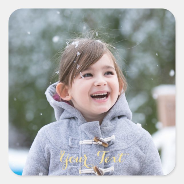 Sticker Carré Créer une feuille d'autocollants photo Carré perso (Devant)