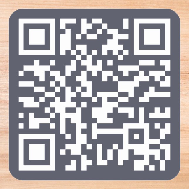Sticker Carré Créer une URL de site Web d'entreprise personnalis (Create Custom Company Business Website URL QR Code Square Sticker)