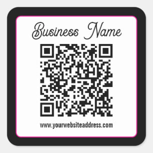 Sticker Carré Créez instantanément un code QR scannable pour vot
