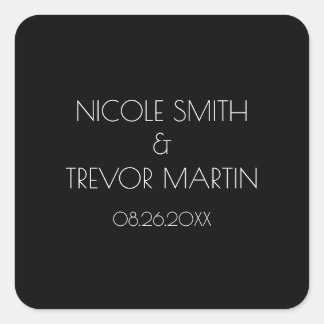 Sticker Carré Créez le Vôtre - Noir