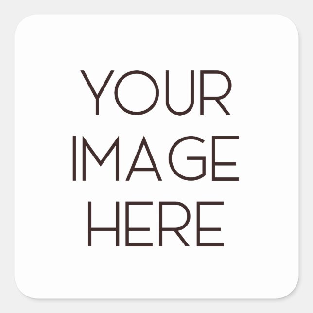 Sticker Carré Créez Votre Propre (Devant)