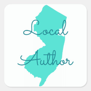 Sticker Carré Créez votre propre auteur local du New Jersey
