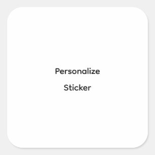 Sticker Carré Créez Votre Propre Promotion de Marque Simple 