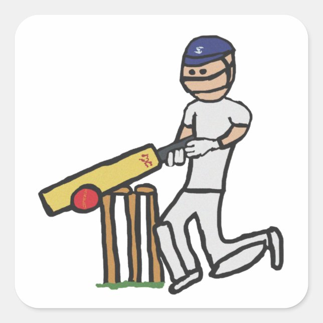 Sticker Carré Cricket (Devant)