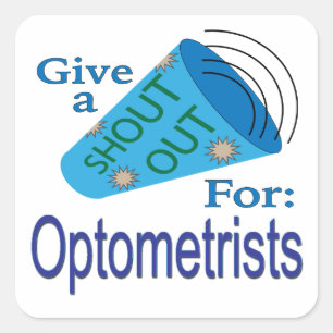 Sticker Carré Criez pour les optométristes
