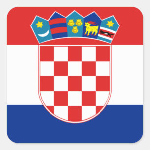 Sticker Carré croatie