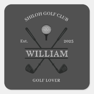 Sticker Carré Croix du Club de Golf Amateur