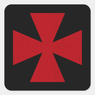 Sticker Carré Croix suédoise de franc-maçons