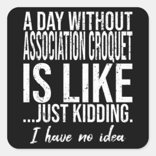 Sticker Carré Croquet