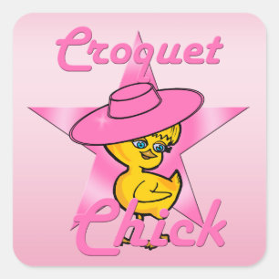 Sticker Carré Croquet Chick #8
