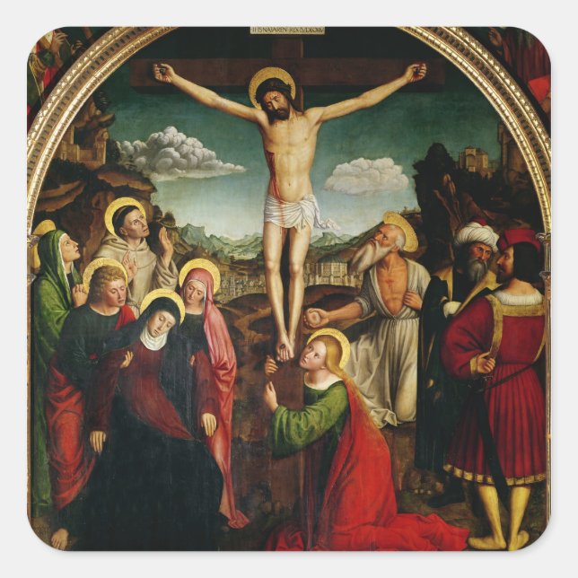Sticker Carré Crucifixion (Devant)