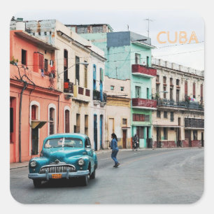 Sticker Carré Cuba