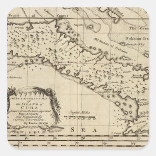 Sticker Carré Cuba 3