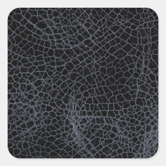 Sticker Carré Cuir noir (Devant)