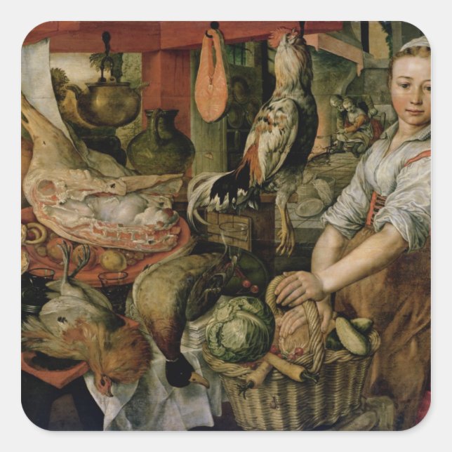 Sticker Carré Cuisine intérieure, 1566 (Devant)