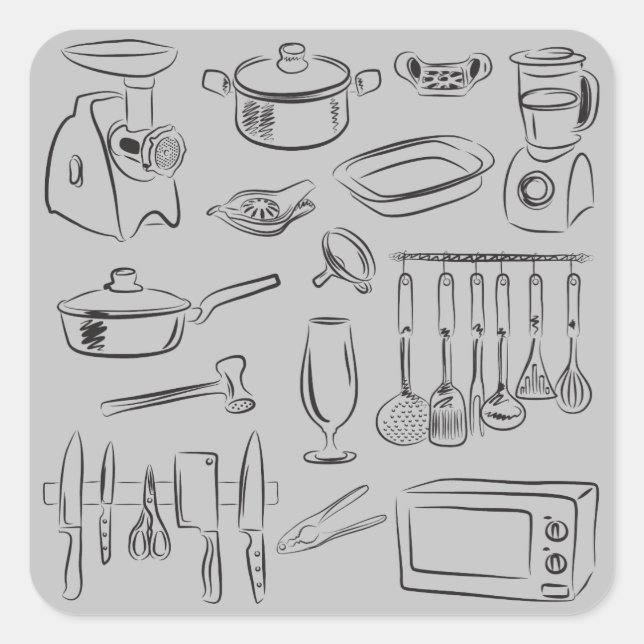 Sticker Carré Cuisson (Devant)