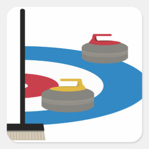 Sticker Carré Curling