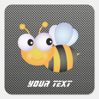 Sticker Carré Cute Bee; Sleek