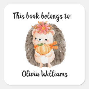 Sticker Carré Cute Hedgehog appartient à