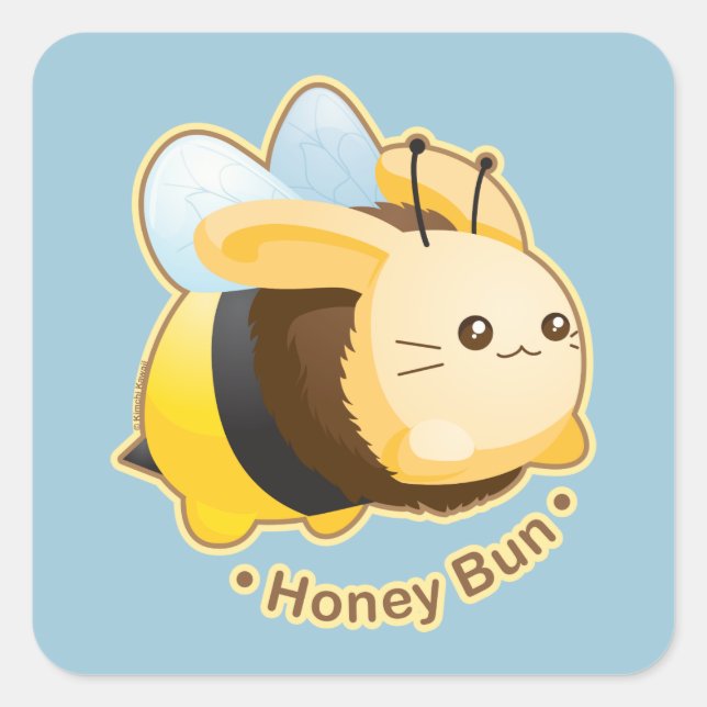 Sticker Carré Cute Lapey Bun Bunny (Devant)