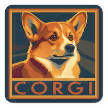 Cute Retro Pembroke Welsh Corgi