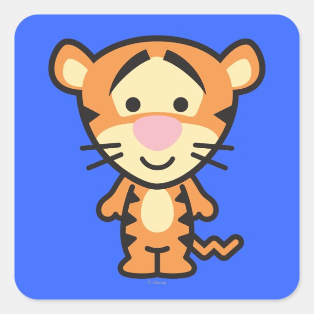Sticker Carré Cuties Tigger (Devant)