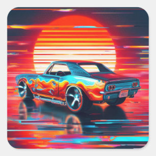 Sticker Carré Cyber croisière