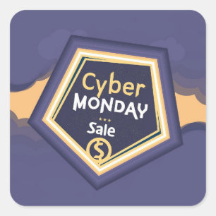 Sticker Carré Cyber lundi