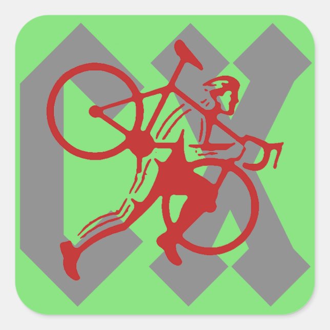 Sticker Carré Cyclocross (Devant)