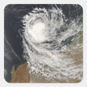 Sticker Carré Cyclone tropical Ophélie en Australie