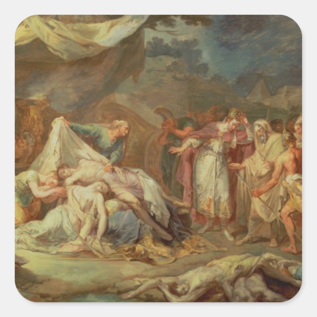 Sticker Carré Cyrus le grand (Devant)