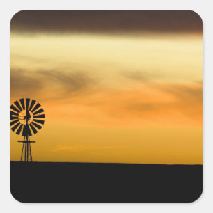 Sticker Carré Dakota du Sud, USA.