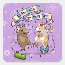 Dancing Mice Ajouter Le Nom Joyeux Anniversaire Fê