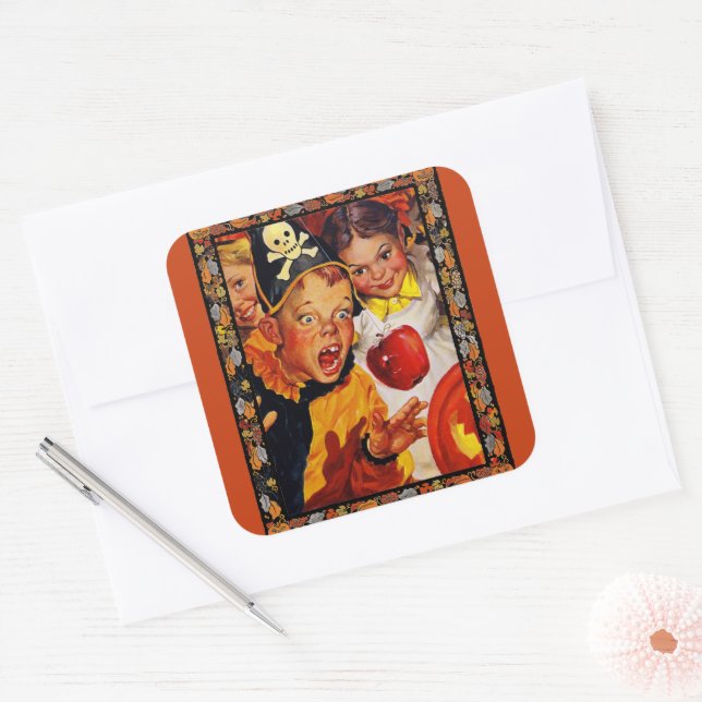 Sticker Carré Dangers de la pompe (Enveloppe)