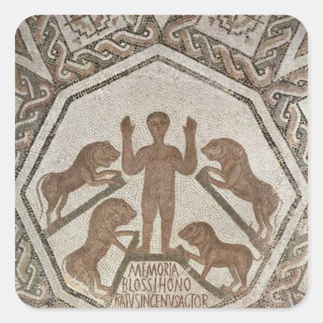 Sticker Carré Daniel dans le Den des Lions (Devant)