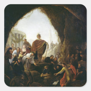 Sticker Carré Daniel Tuer le dragon de Baal