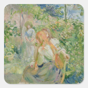 Sticker Carré Dans le jardin de Roche-Plate, 1894