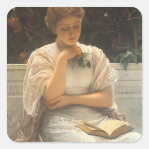 Sticker Carré Dans l'orangerie par Charles Edward Perugini