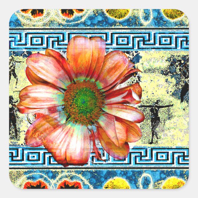 Sticker Carré Danse ancienne (Devant)