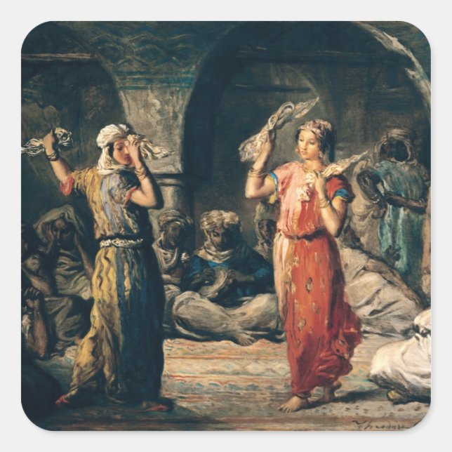 Sticker Carré Danse des mouchoirs, 1849 (Devant)