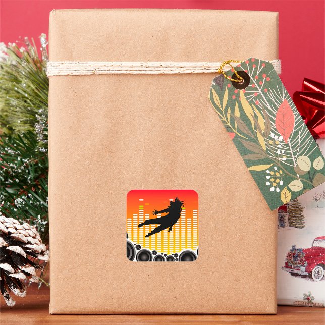 Sticker Carré Danseurs Et Intervenants (Créateur téléchargé)