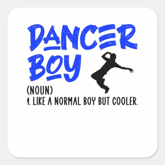 Sticker Carré Danseuse (Devant)