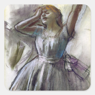 Sticker Carré Danseuse Stretch par Degas
