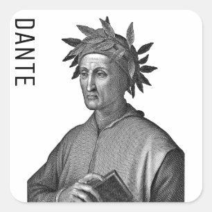 Sticker Carré Dante Alighieri