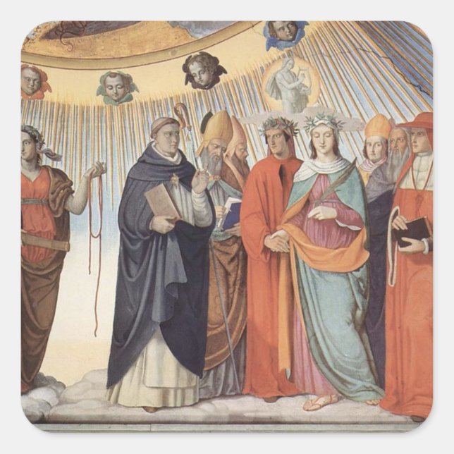 Sticker Carré Dante & les Saints au Soleil - Paradiso (Devant)