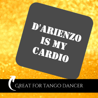 Sticker Carré D'Arienzo est mon cardio Tanguero Tango argentin